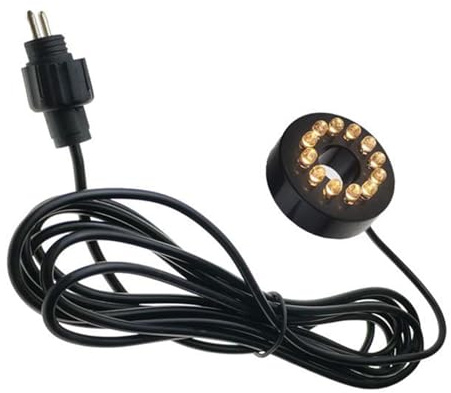 kesurpae Le luci a 2 pin in ABS illuminano sotto le luci subacquee. Illuminano delle fontane a LED 2 pin per acqua, caratterizzano lo stagno, Luce bianca calda