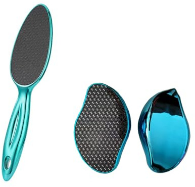 2 in 1 Nano Glas Hornhautentferner (2 Stück),Glas-Fußfeile für nasse & trockene Füße,Schnelle Hornhautentfernung