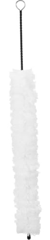 PartyKindom Flute Cotton Brush with Soft Cleaning Head Twisted Wire Swab for Musical Instruments Essential Flute Cleaner Tool for Gentle Debris Removal and Maintenance