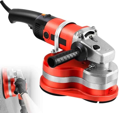 BEESOM Amoladora Hormigón,Lijadora Hormigón,Pulidora Suelos 3000 W, Lijadora Pared con Ajuste 6 Velocidades,Pulidora Pared con 3 Discos Pulido Diferentes,para Lijar, Pulir A