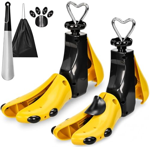 Naxup 2 Stück Schuhspanner Herren Damen – 4-Wege Schuhdehner Schuhweiter für Einstellbare Länge und Breite, Schuhspreizer für zu Enge Schuhe für Stiefel Wanderschuhe Boots Sneaker (36-42)