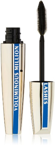 L’Oreal Paris Makeup Voluminous Million Lashes Mascara, Volumizing Collagen Infused Eye Makeup, Amplifying Mascara Brush, Waterproof, Black, 0.32 Fl Oz., 1 Count