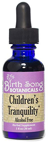 Birth Song Botanicals Children's Tranquility Tincture, Herbal Supplement with Valerian Root and Chamomile, 1oz Bottle Children's Herbal Immune Support, 1oz