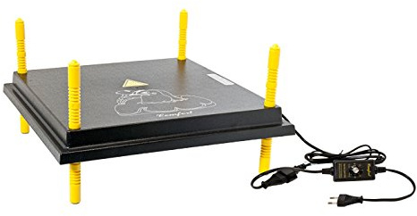 VOSS.farming Plaque chauffante Comfort pour Poussins 40 x 40 cm / 38 W avec régulateur Variable de température