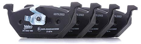 VALEO - Plaquettes de frein First - 301332 - Jeu de 4 plaquettes - Essieu avant - Entièrement équipés avec accessoires montés