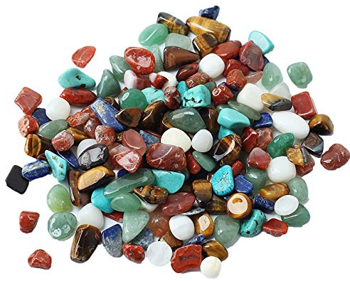 1 Bag 100g Colorful Mixed Irregular Shape Tumbled Stones Rock Gem Beads Glass Gems for Table Scatters, Fake Ice Cubes Gems Gemstones Vase Fillers