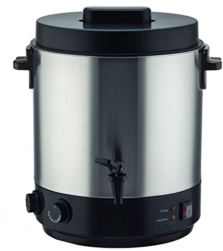 BAT-KCP31SSM - Esterilizador eléctrico con grifo y temporizador de 31 l, 2100 W, acero inoxidable