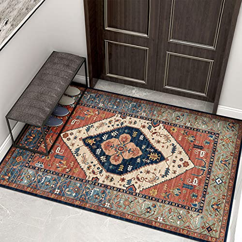 Kurzflorteppich Orientteppich BöHmen Teppich Matten Home TüR FußMatten rutschfeste FußMatte FüR Schlafzimmer Flur Wohnzimmer Boden KüChe Badezimmer Teppich 40x60 cm
