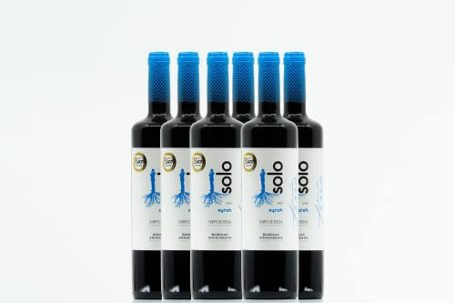 BODEGAS ARAGONESAS - SOLO SYRAH TIRIO | Vino tinto Denominación de Origen Campo de Borja | Elaborado 100% Syrah | Caja de 6 Botellas - 0,75L/botella