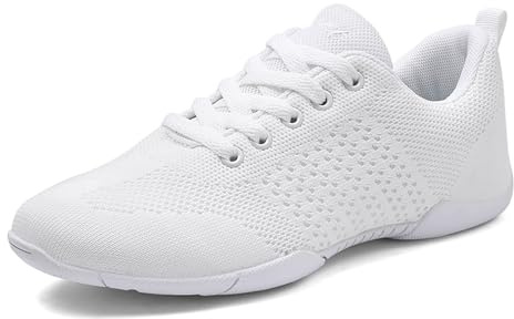 Damen Cheerleading Schuhe Mädchen Weiß Training Schuhe Cheer Schuhe Komfor Fitness Gymnastik Yoga Tanzschuhe