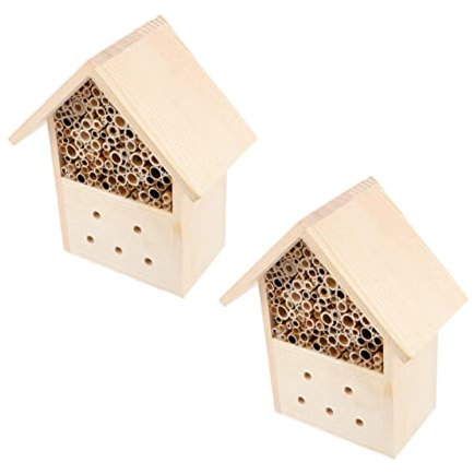 VINTORKY 2stücke Insektenhaus Aus Dekoratives Bienenhaus Hängezimmer Für Marienkäfer Hängehaus Für Outdoor-nutzung