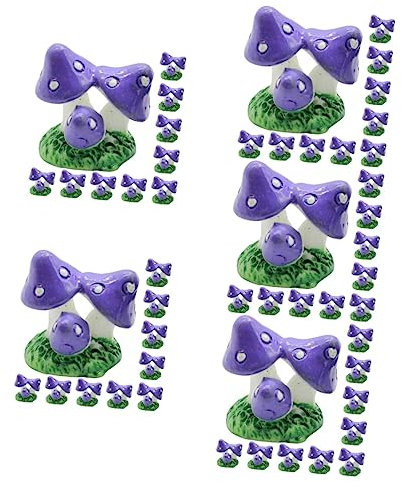 POPETPOP 100pièces Ornements De Miniatures Résine pour Décoration De Et Jardin Figurines Colorées pour Intérieur Et Extérieur