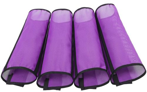 IWOWHERO 4stücke Pferd Fliegenbeine Pferd Bein Mesh Schuhe Professionelle Mesh Schuhe Atmungsaktive