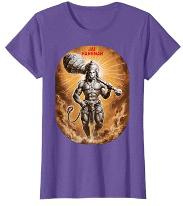 Jai Hanuman Jai Shree Ram Ramayana Hindu Devotees Men Women T-Shirt