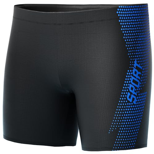SEAUR Costume da bagno corto da uomo, per sport acquatici, EU S-XXL= giorno, NO XL-5XL, Blu, XXL