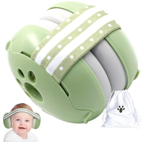 Qullmartle Casque Anti Bruit Bébé, Protection auditive pour enfants, Ear Protect, Confortable avec réduction de bruit, Améliore le Sommeil Pendant les Déplacements, Pour la Vie&les Fêtes