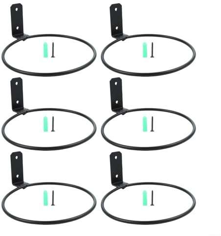 Supporto per vasi da fiori per anelli, resistente, da parete, per esporre piante e decorazioni (15 cm)