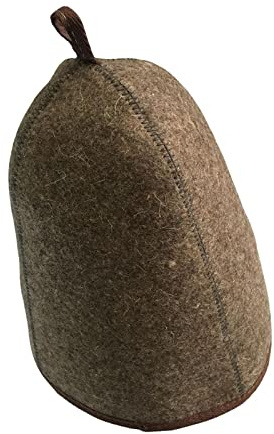 Cappello da sauna spesso 3 mm in feltro di lana portatile da bagno cappello per uomo donna spa sauna finlandese russa banya