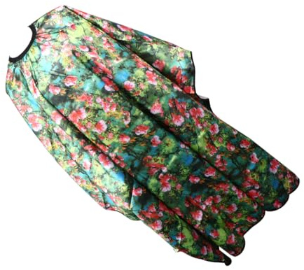 Vaguelly Printed Hair Cutting Cape for Barber Shop Satin Material Wipe Clean Hairdressing Gown Keeps Clothing Dry and Clean Suitable for Hair Cutting and Perming