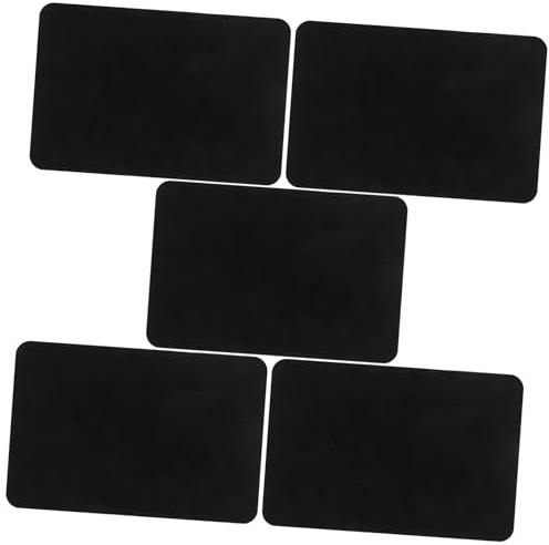 ROMISBABA 5pcs Vinyl Record Cleaning Cloth and Cd Clean Cloth Soft Texture for Dust Removal and Scratch Prevention Suitable for Turntable Maintenance and Album Care Black Color