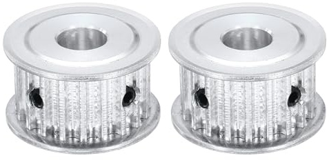 QUARKZMAN 2 Stk Zahnriemenscheibe Aluminium Riemenscheibe 8mm Bohrung | Pulley Synchronrad, 5mm Teilung, 16mm Nutbreite, Für Zahnriemen CNC Maschine 3D Drucker, 20 Zähne