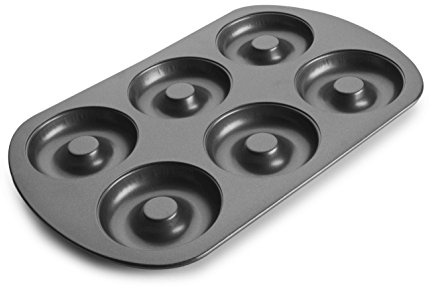 Ibili 827300 Backform Antihaftbeschichtung Doughnut 6 Mulden Stahl 8 cm