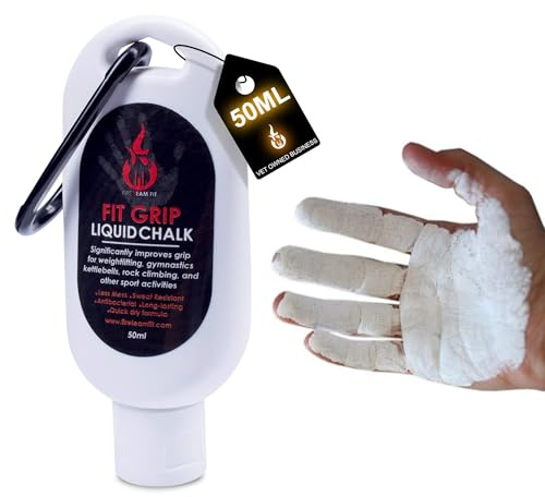 Fire Team Fit Liquid Chalk — Weightlifting Chalk for Gym, Rock Climbing, Gymnastics & Powerlifting | Sweat Resistant, Mess-Free Grip | 50ml