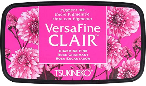 Imagine Tsukineko Charming Versafine Clair Tinte Pad, Kunststoff, pink, 5,6 x 9,7 x 2,3 cm, Synthetisches Matrial, Rose, 5.6 x 9.7 x 2.3 cm