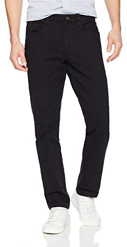 Amazon Essentials Men's Slim-Fit 5-Pocket Comfort Stretch Chino Trousers (Previously Goodthreads), Black, 38W / 36L