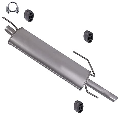 BESTPRICE Auspuff Schalldämpfer Set 1x Endschalldämpfer, mit Montagematerial Kompatibel mit OPEL ASTRA F Cabriolet (T92), ASTRA F CC (T92), ASTRA F CLASSIC CC (T92)