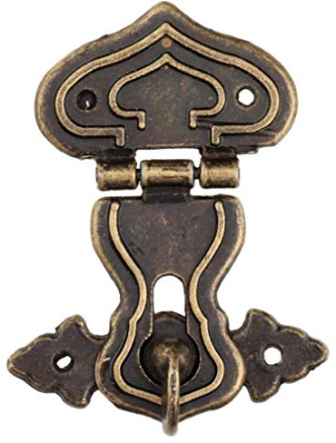 Bongles Haushalts Vintage Antike Messing Haspen Dekorative Geschenkholzkiste Haspe Koffer Haken Schrauben