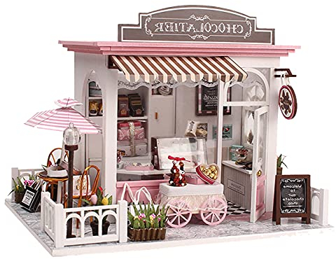 Miniatur Puppenhaus Kit, DIY Holz Küche Mini Haus Möbel