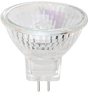 EKSAVE MR11 Halogenlampen 12V 35W GU4 Bi-Pin Base Spotlight Dimmbare Glasabdeckung 35mm Durchmesser Warmweiß 2700K （8 stück）