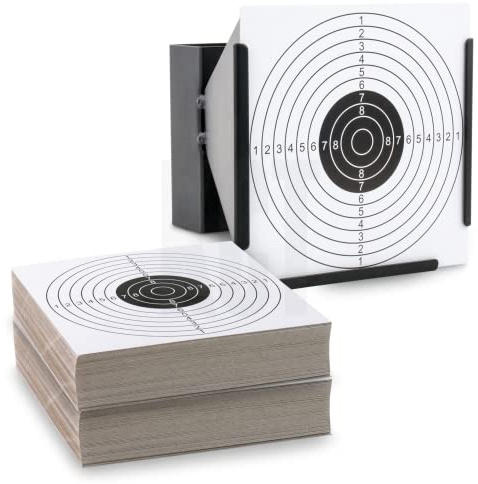 KCT 14cm Shooting Funnel Target Holder for Airsoft Air Rifle Practice + 200 Targets Kit Set