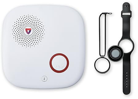 Home 2.0 Sistema di allarme medico per anziani - Chiamata per attivare - Dispositivo di monitoraggio per anziani w/copertura cellulare - Sistema di allarme per anziani a casa