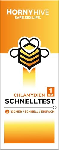 HornyHive Chlamydien Schnelltest für Frauen - Selbsttest zum Nachweis von Chlamydia trachomatis - Ergebnis in 15 Minuten - Zuhause testen für Frauen zur Selbstanwendung