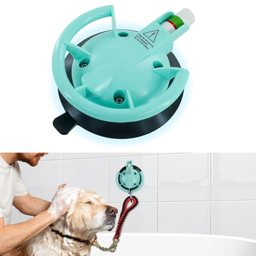 DOCXCDO Heavy Duty Dog Bathing Suction Cups within 100LBS,Portable Dog Grooming Tub Suction Cup,Strong Pet Bath Holder(No Leash) for Shower,Grooming,Blowing,Bathing,Trimming