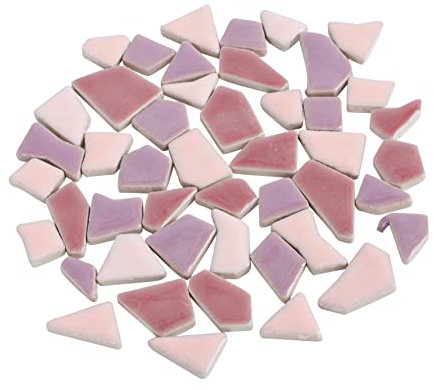 ULDIGI 500g Fliesenstücke Glasiert Für Diy Kleine Keramikfliesen Glasiert Mosaiksteine Für Kreatives Gestalten Glasierter Stein Für Heimdekoration Fliesenstücke Für Einfache Anwendung