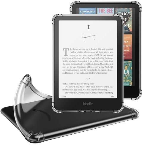 MoKo Hülle für 7 Kindle Paperwhite (12. Generation - 2024) und Kindle Colorsoft Signature Edition 2024, Ultradünne, Flexible, Transparente TPU-Schutzhülle, Klar