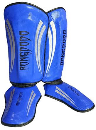 Sehuby Martial Art Schienbeinschoner Sport Bein Fußschoner Sparring Schutzausrüstung Bein Schienbeinschoner für Erwachsene Taekwondo Kickboxen