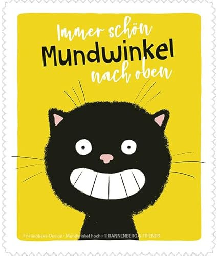 Rannenberg & Friends Brillenputztuch/Microfasertuch Mundwinkel hoch