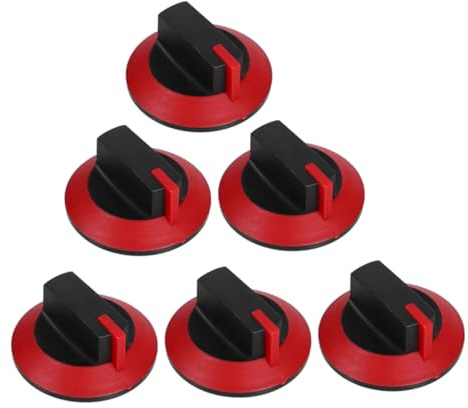 Homoyoyo Boutons de Commande Résistants à Haute Température Lot de 6 pour Cuisinière à Gaz Stables en Plastique Adaptés pour Cuisines Domestiques et Restaurants