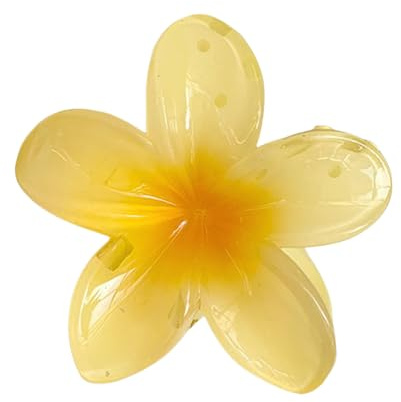 Haarspange Blume Ei-Blumen Haarklammer für Dickes Dünnes Haar,1 Stück rutschfeste Acryl niedliche Große klammern Haarspangen Frauen Mädchen Haarstyling Strand Party Pool Urlaub (G-3, One Size)