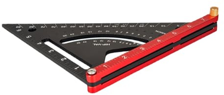 Rafter Square Tool Triangoli Righello Rafter Piazza Goniometro Carpenteria Quadrati Con Maschere Blocco Layout Strumento di Misura Triangolare Righello Metallo