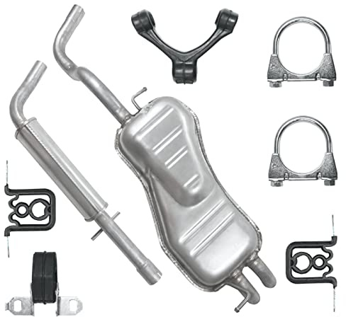 POLMOstrow Auspuff für Audi A3 8L 1996-2003 | Mitteltopf und Endtopf, Motoren: 1.8, Fließheck