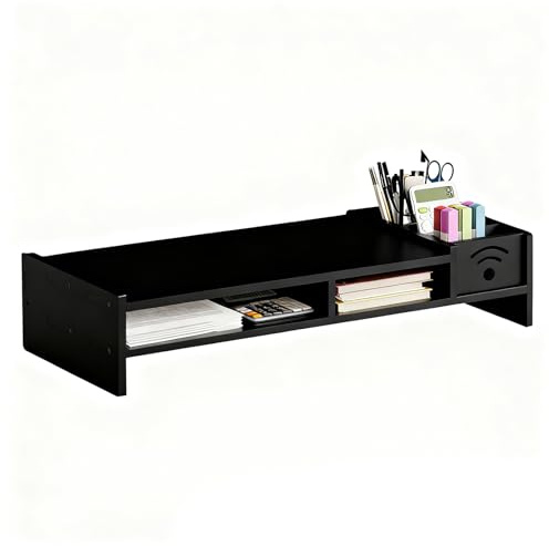 Xijobido Supporto Per Monitor Del Computer - Ripiano Per Scrivania A 2 Livelli - Altezza 10.9 cm Supporto Alzato Per Monitor Con Organizzatore Di Archiviazione - Per Casa Ufficio Scrivania Dormitorio