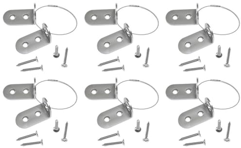 CashMuch Hvy Duty - Juego de 6 correas antivuelco para muebles, 60 kg de capacidad, dispositivo de seguridad infantil para armario de TV, libros, tocador, kit de montaje en pared con tornillos y