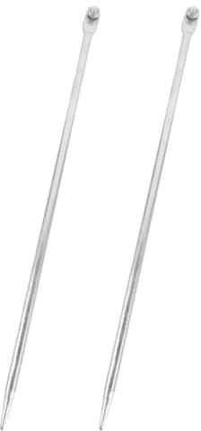 DIKACA Varilla de Tierra de Hierro Galvanizado 2 Piezas Ø12×500mm, Clavija para Puesta a Tierra de Antenas Parabólicas, Barra de Conexión Eléctrica para Uso Doméstico y Exterior