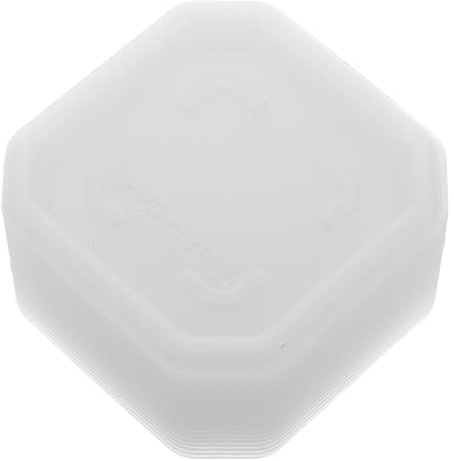 NIYANGLE 30 Pezzi Sottovasi Quadrati Trasparenti in Plastica per Piante da Interno ed Esterno, Vassoi Resistenti per Piccoli Vasi da Giardino e Balcone, Raccolta Acqua Antiperdite
