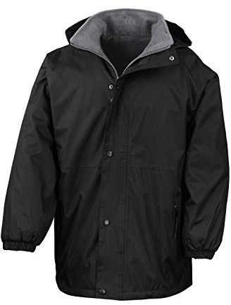 Result R160A Reversible Stormdri 4000 Fleece Jacket - Black/Grey, Medium